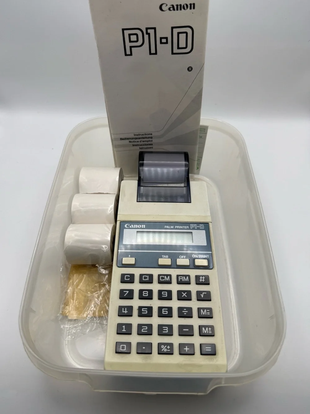 Canon PI-D Printing Calculator with LCD Display, Handheld Battery Powered